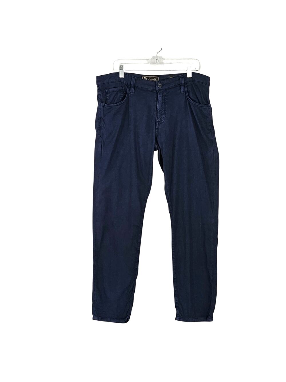 34 Heritage Courage Mid-Rise Straight Pants Blue Sz 35X30 Soft Casual